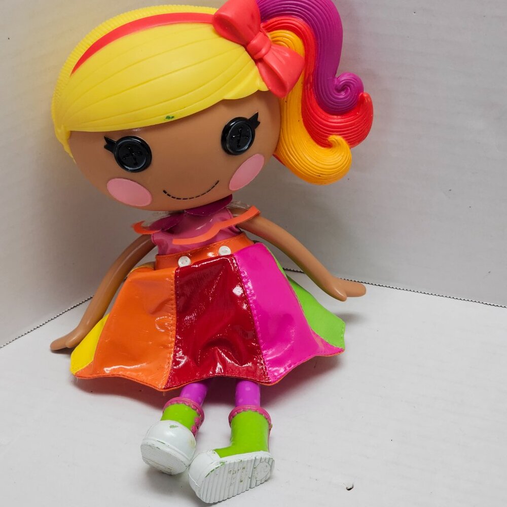 Lalaloopsy April Sunsplash Doll Rainbow Bright Dress Boots Shoes Full Size MGA